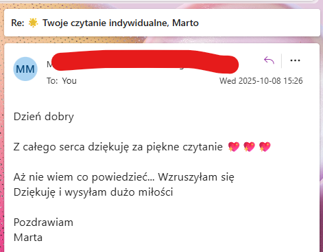 Opinia po czytaniu anielskim 7