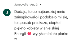 Opinia po czytaniu anielskim 2
