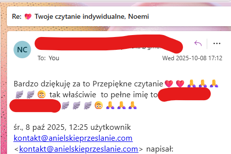 Opinia po czytaniu anielskim 5